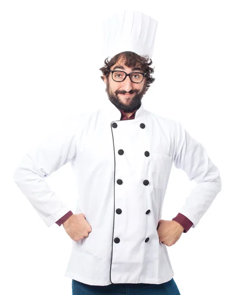 Feliz cocinero hombre orgulloso pose — Foto de Stock