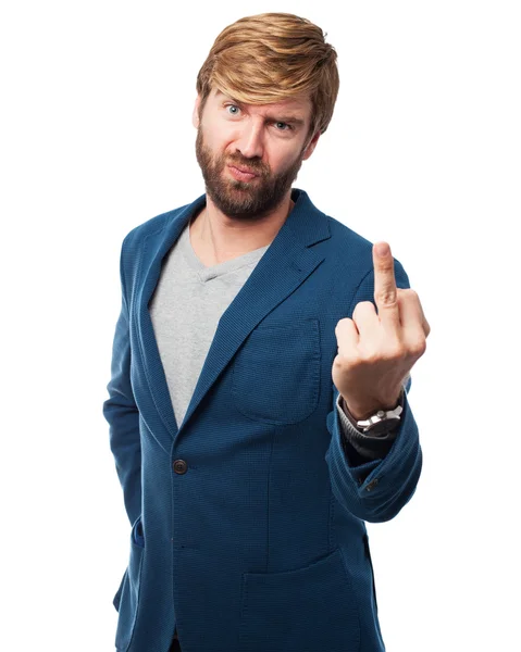 Angry businessman disagree concept — Stock Photo, Image