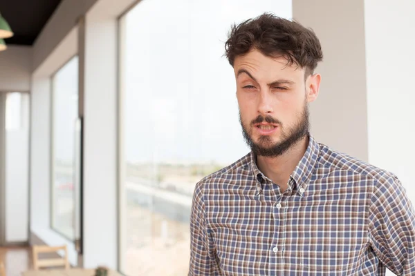 Proud young man company concept — Stock Photo, Image