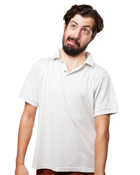 Crazy young man joking — Stock Photo, Image