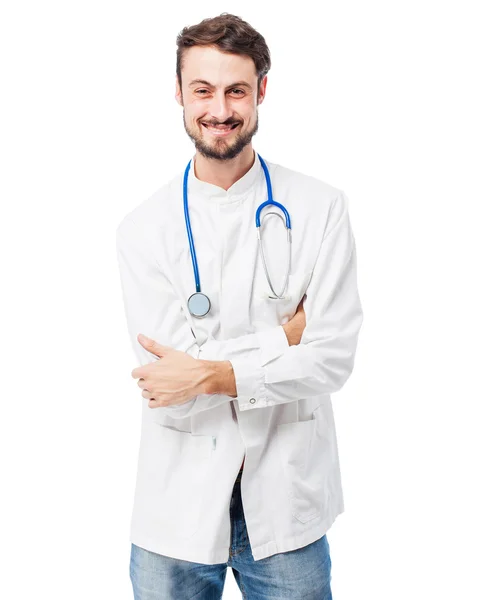 Feliz médico homem sorrindo — Fotografia de Stock