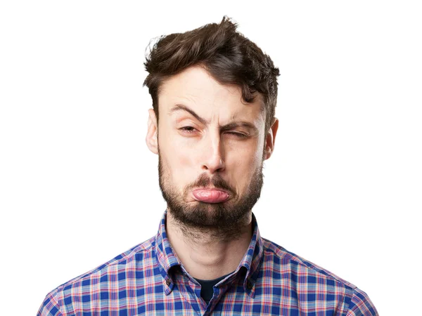 Worried young man thinking — Stock Photo, Image