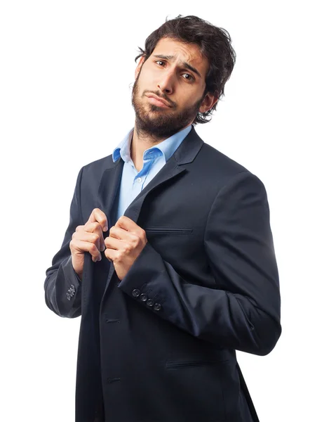 Proud businessman happy pose — Stock Photo, Image