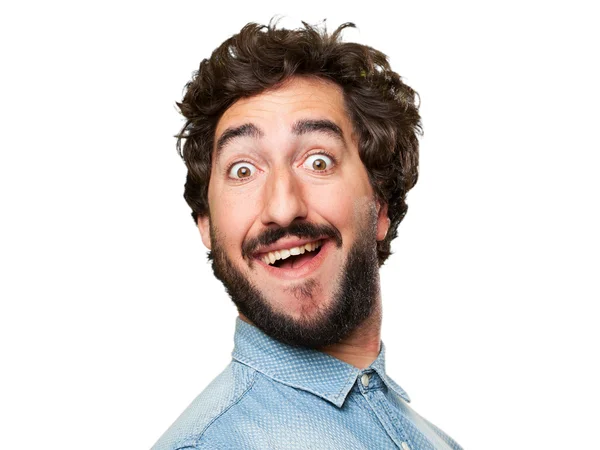 Crazy happy man — Stock Photo, Image