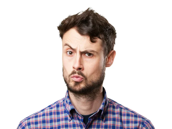 Worried young man thinking — Stock Photo, Image