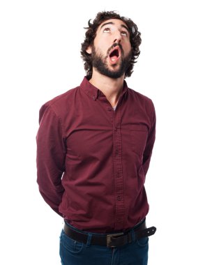 düşünme endişeli genç adam