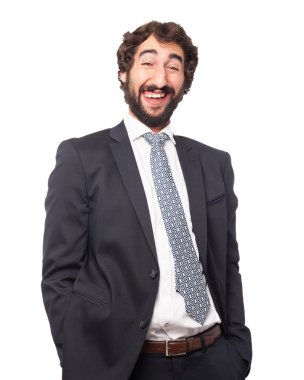 mutlu işadamı gülüyor