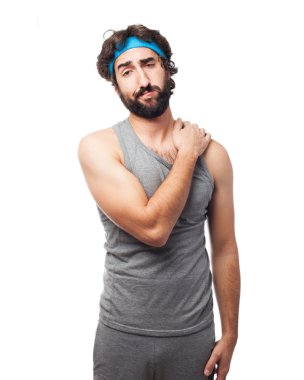 sırt ağrısı adamla mutlu spor