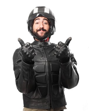 gurur poz mutlu motorcu