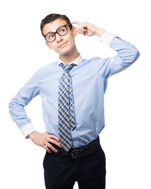 mutlu işadamı düşünme