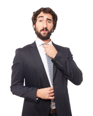 mutlu işadamı gurur pozu