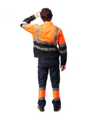 çalışan adam geri düşünme