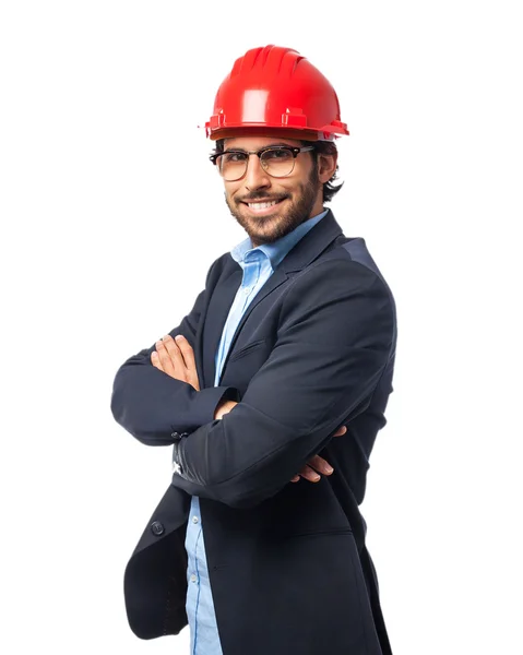 Feliz arquiteto homem sorrindo — Fotografia de Stock