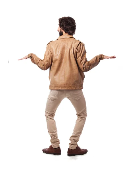 Happy young man dancing — Stock Photo, Image