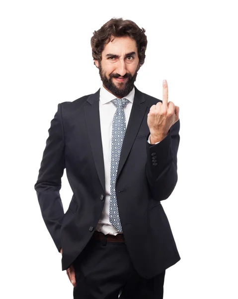 Angry businessman disagree — Stock Photo, Image