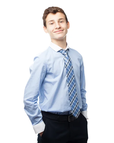 Happy businessman proud pose — Stock Photo, Image