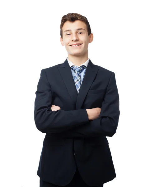 Happy businessman proud pose — Stock Photo, Image