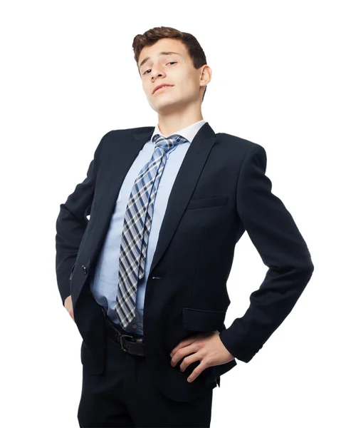 Happy businessman proud pose — Stock Photo, Image