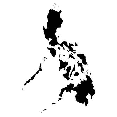vektör desain siluet peta negara pilipina