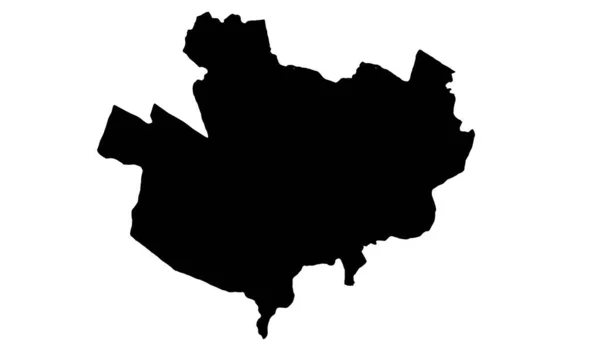 Palembang Province Map Silhouettein Indonesia — стоковий вектор