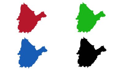 Beyaz arkaplanda BUGOMA haritası silueti