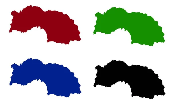 Silueta Mapa Ciudad Sumiswald Suiza — Archivo Imágenes Vectoriales