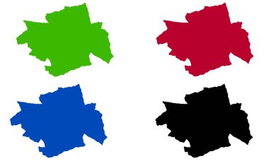 Beyaz arkaplanda APELDOORN harita silueti