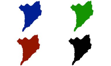 Beyaz arkaplanda WEBUYE haritası renkli siluet