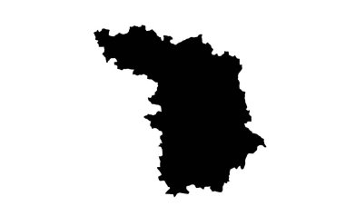 Litvanya 'daki Kaunas şehrinin siluet haritası