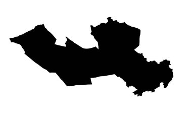 Vietnam 'da bir vilayet haritası silueti