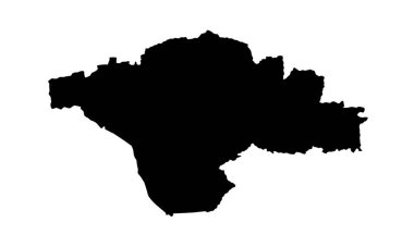 Polonya 'daki Sosnowiec şehrinin siluet haritası