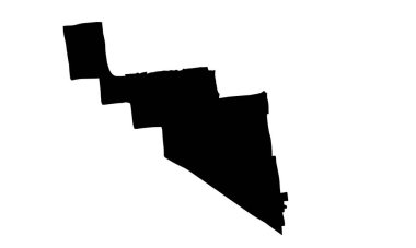 Florida 'daki Hialeah şehir haritası silueti