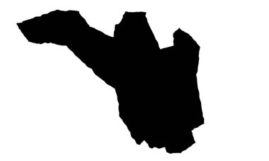 Beyaz arkaplanda GHONCI harita silueti