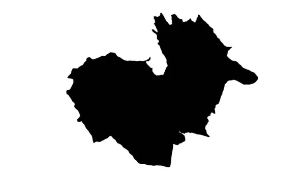 Carte Genève Silhouette Suisse — Image vectorielle