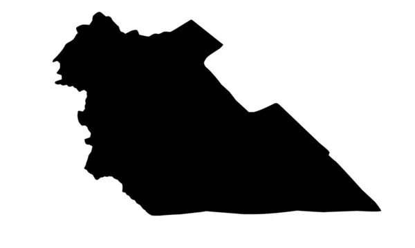 Ürdün Deki Amman Şehir Haritası Silueti — Stok Vektör