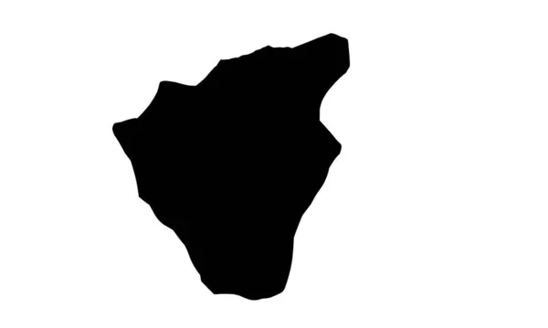 Karta Siluett Staden Masaka Uganda — Stock vektor