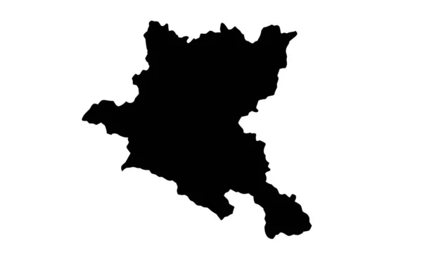 Silhouette Map Sofia City Bulgaria — 图库矢量图片