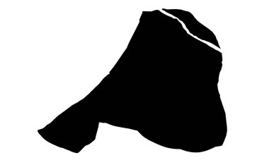 Angola 'daki Benguela şehrinin siluet haritası.