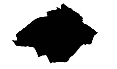 Hollanda 'daki Zoetermeer şehrinin siluet haritası.