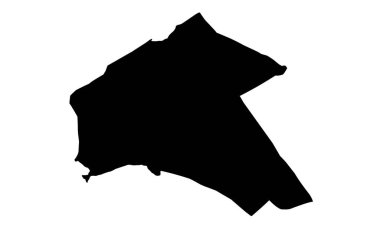 Hollanda 'daki Almere şehrinin siluet haritası.