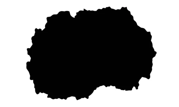 Силуэт Карты Balkans Белом Фоне — стоковый вектор