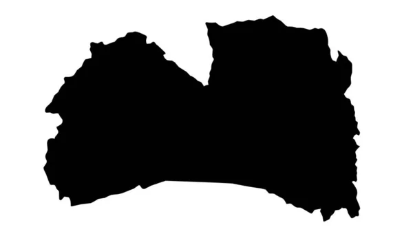 Silhouette Map City Alexandria Egypt — Stock Vector