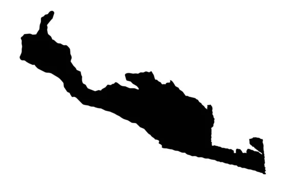 Silhouette Carte Ville Monrovia Libéria — Image vectorielle