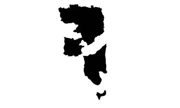 Mapa Silueta Ciudad Fujairah Los Emiratos Árabes Unidos — Archivo Imágenes Vectoriales