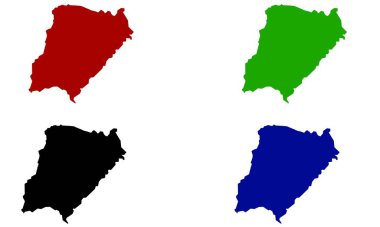 Arjantin 'deki Corrientes şehrinin siluet haritası