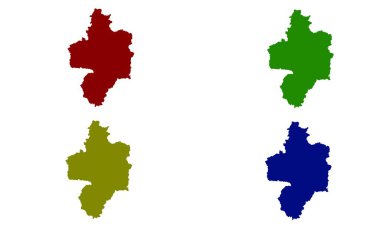 hefei city map silhouette in china