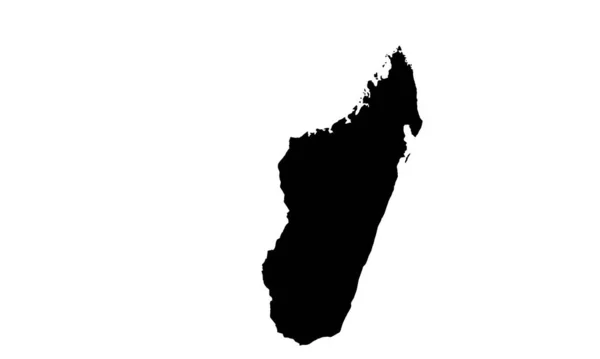东部非洲马达加斯加国家简况图 — 图库矢量图片