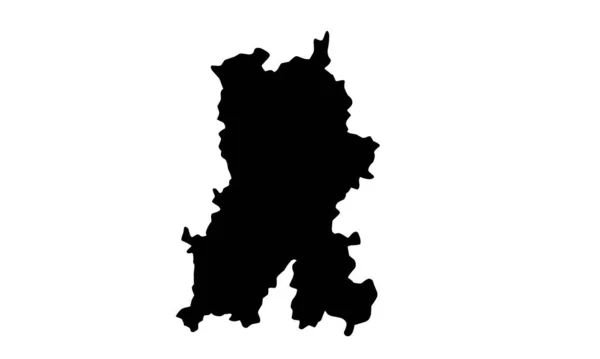 Kunming City Map Silhouette China — 스톡 벡터