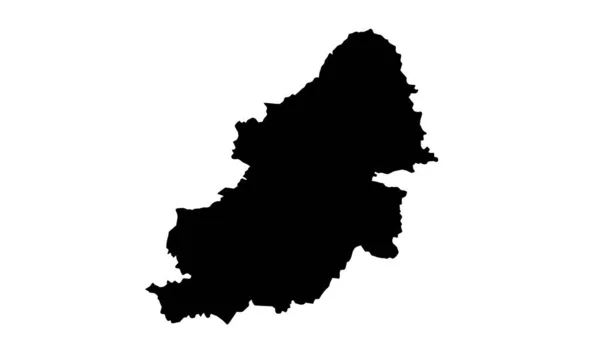 Birmingham Mapa Cidade Silhueta Inglaterra —  Vetores de Stock