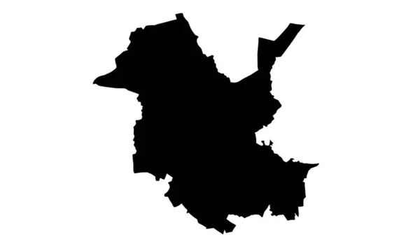 Silhouette Map City Potsdam Germany — Stockový vektor